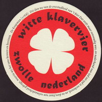 Beer coaster witte-klavervier-1