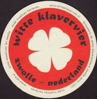 Beer coaster witte-klavervier-2-oboje