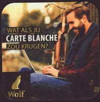 Beer coaster wolf-7