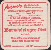 Beer coaster wurmhoringer-privatbrauerei-braugasthof-4-zadek-small