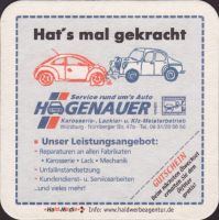Beer coaster wurzburger-hofbrau-56-zadek