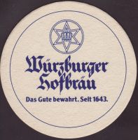 Beer coaster wurzburger-hofbrau-74-zadek