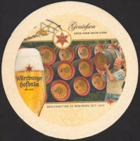 Beer coaster wurzburger-hofbrau-85-zadek
