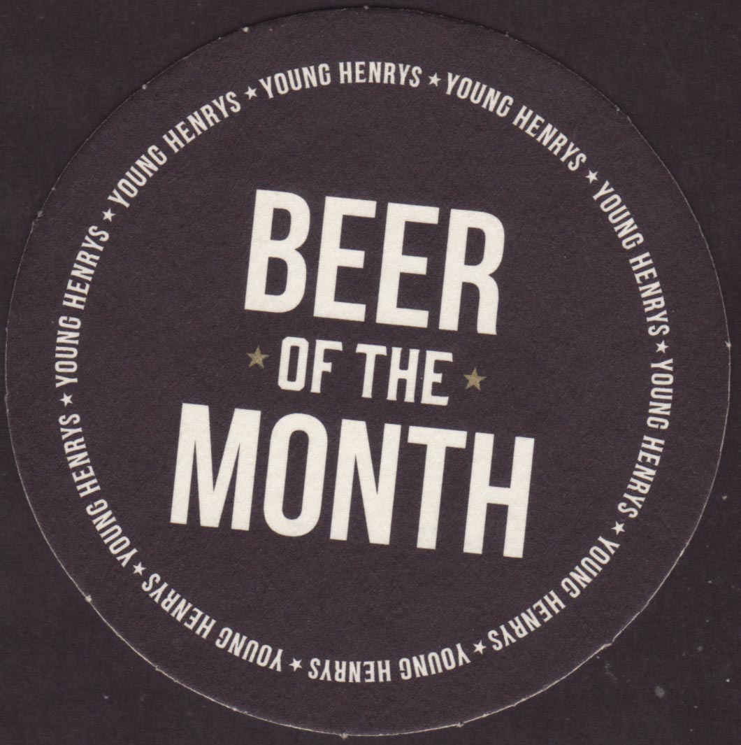 BEER COASTER 1 only Young Henry,s Micro Brewery,New South Wales beer of the .