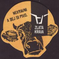 Pivní tácek zlata-krava-2