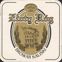 Beer coaster zloty-rog-browar-kaliski-1