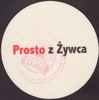 Beer coaster zywiec-103-zadek