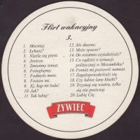 Beer coaster zywiec-104-zadek