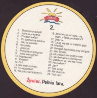 Beer coaster zywiec-93-zadek