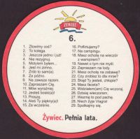 Beer coaster zywiec-98-zadek